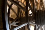 cage à écureuil (prisonniers) de l'ancien treuil