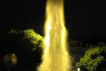 Un geyser nocturne