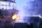 le camion prend feu